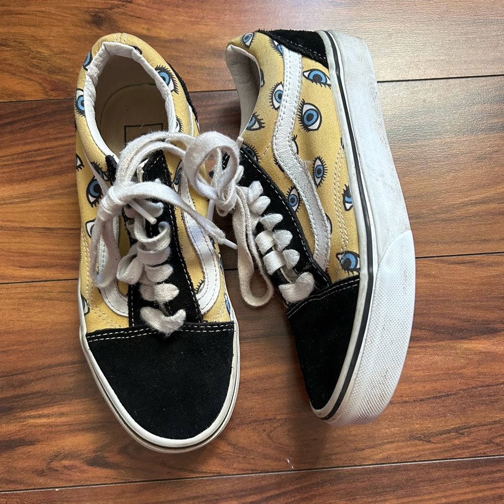 Vans off the wall looking glass shoes size 5 women’s no flaws